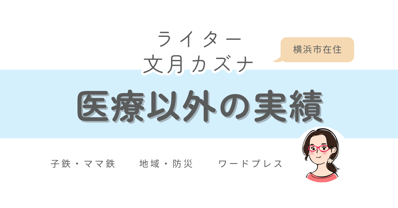 ライター文月カズナの医療以外実績